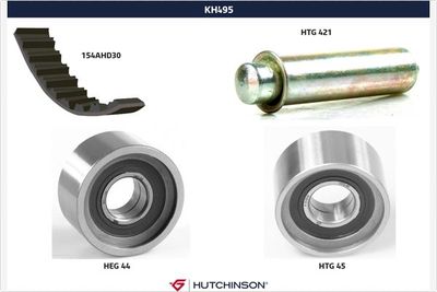 Zobsiksnas komplekts HUTCHINSON KH 495