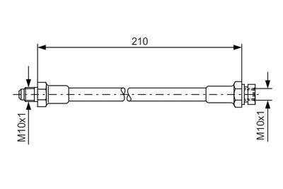 Тормозной шланг BOSCH 1 987 476 327