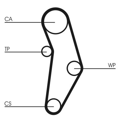 Ūdenssūknis + Zobsiksnas komplekts CONTINENTAL CTAM CT1049WP2