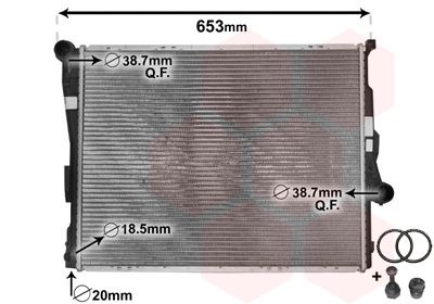 Radiators, Motora dzesēšanas sistēma VAN WEZEL 06002278