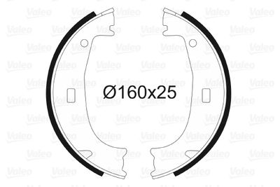 Bremžu loku kompl., Stāvbremze VALEO 562725