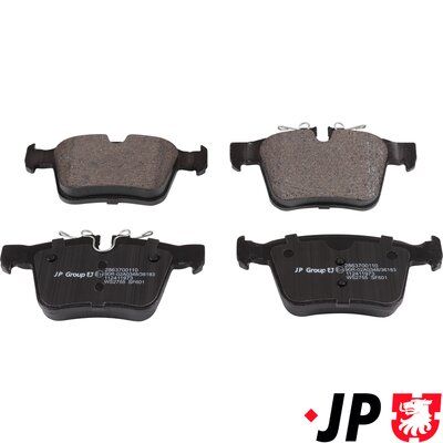 Bremžu uzliku kompl., Disku bremzes JP GROUP 2863700110