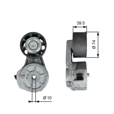 Siksnas spriegotājs, Ķīļsiksna GATES T38708