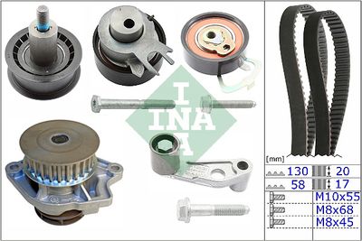 Ūdenssūknis + Zobsiksnas komplekts Schaeffler INA 530 0089 31
