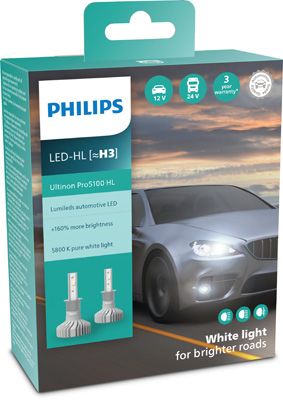 Лампа накаливания, фара дальнего света PHILIPS 11336U51X2