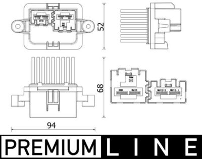 Regulators, Salona ventilators MAHLE ABR 109 000P