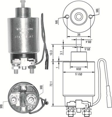 Ievilcējrelejs, Starteris MAGNETI MARELLI 940113050291