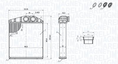Siltummainis, Salona apsilde MAGNETI MARELLI 350218419000