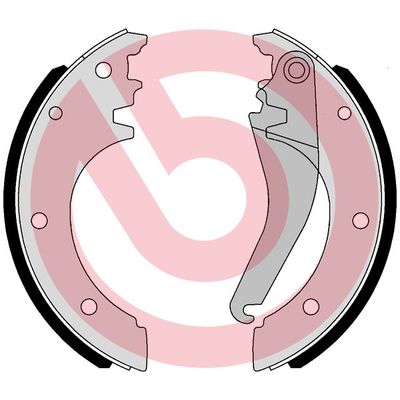 szczęki ham.r. IVECO/MERCEDES-BENZ/PUCH/RAYTON FISSORE BREMBO S A6 509