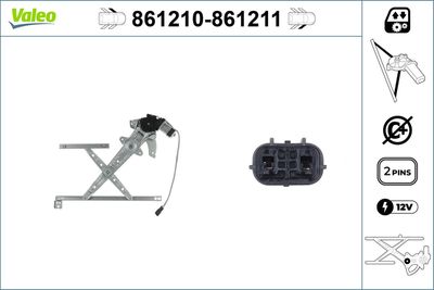 Стеклоподъемник VALEO 861210