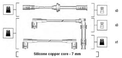Augstsprieguma vadu komplekts MAGNETI MARELLI 941045400525