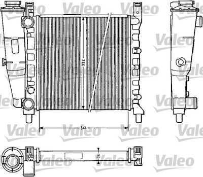 Radiators, Motora dzesēšanas sistēma VALEO 811385