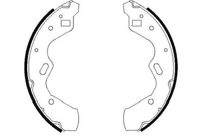Комплект тормозных колодок KAVO PARTS KBS-5412