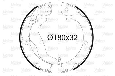 Bremžu loku kompl., Stāvbremze VALEO 564173