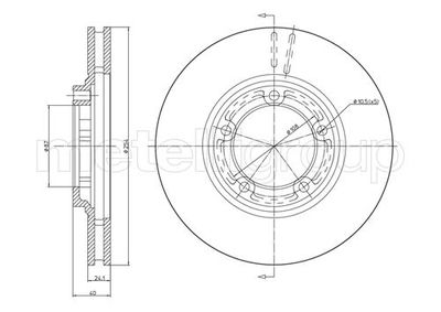 Тормозной диск METELLI 23-0596