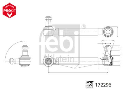 Тяга / стойка, стабилизатор FEBI BILSTEIN 172296
