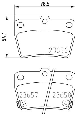 HELLA PAGID 8DB355010521 Bremžu uzliku kompl