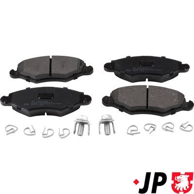 Комплект тормозных колодок, дисковый тормоз JP GROUP 4163600710