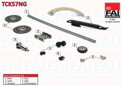 Комплект цели привода распредвала FAI AutoParts TCK57NG
