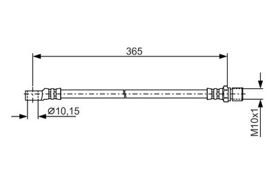 Тормозной шланг BOSCH 1 987 476 412