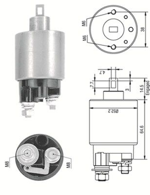 Ievilcējrelejs, Starteris MAGNETI MARELLI 940113050239