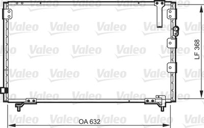 Конденсатор, кондиционер VALEO 818105