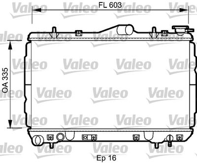 Radiators, Motora dzesēšanas sistēma VALEO 734587