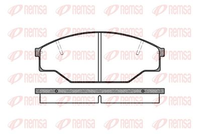 Bremžu uzliku kompl., Disku bremzes REMSA 0412.00