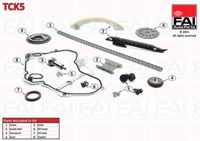 Комплект цели привода распредвала FAI AutoParts TCK5
