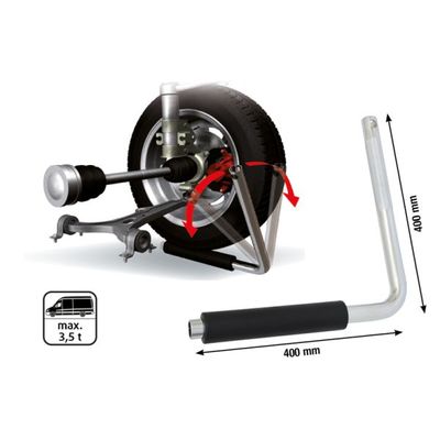 Ass/Šarnīra brīvkustības pārbaudes ierīce KS TOOLS 700.1465