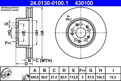Тормозной диск ATE 24.0130-0100.1