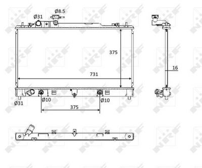 Radiators, Motora dzesēšanas sistēma NRF 58561