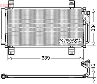 Конденсатор, кондиционер DENSO DCN44008