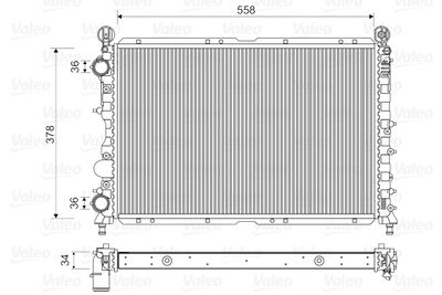 Radiators, Motora dzesēšanas sistēma VALEO 731591