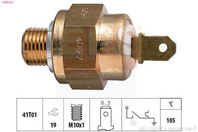 Termoslēdzis, Dzesēšanas škidruma brīdinājuma spuldze EPS 1.840.097