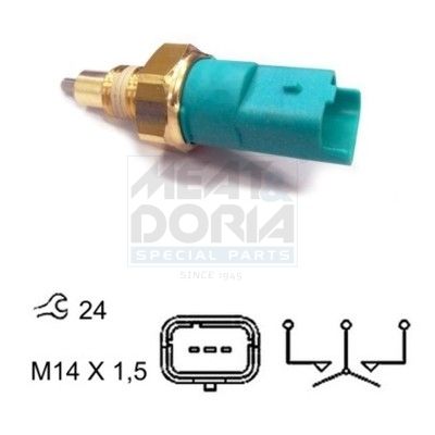 Выключатель, фара заднего хода MEAT & DORIA 36013