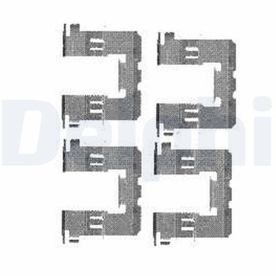 Piederumu komplekts, Disku bremžu uzlikas DELPHI LX0453