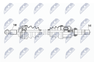 Приводной вал NTY NPW-PE-037