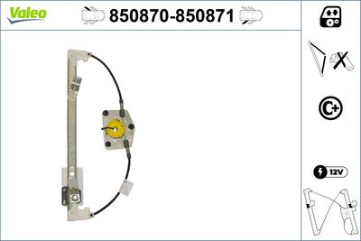 Стеклоподъемник VALEO 850870