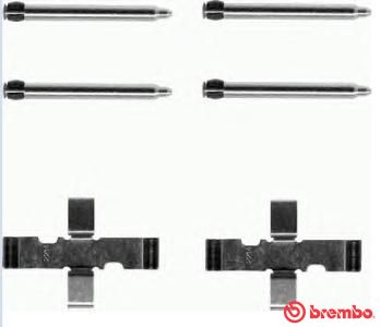 Piederumu komplekts, Disku bremžu uzlikas BREMBO A 02 248