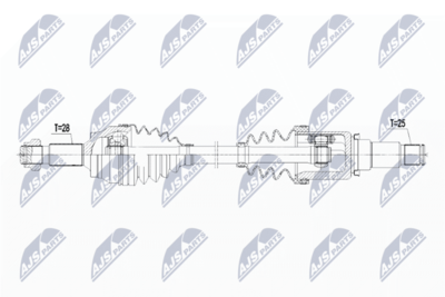 Piedziņas vārpsta NTY NPW-PE-031