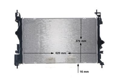Radiators, Motora dzesēšanas sistēma MAHLE CR 1199 000S