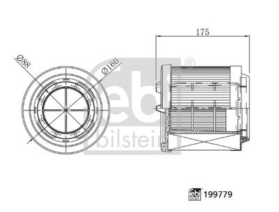 Gaisa filtrs FEBI BILSTEIN 199779