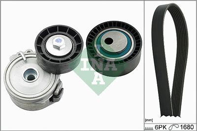 Поликлиновой ременный комплект Schaeffler INA 529 0166 10