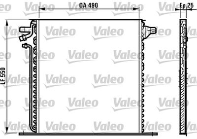 Конденсатор, кондиционер VALEO 817011