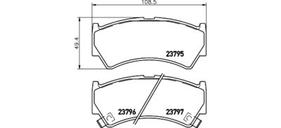 Bremžu uzliku kompl., Disku bremzes HELLA PAGID 8DB 355 017-031