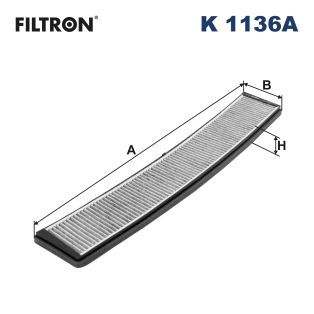 Фильтр, воздух во внутренном пространстве FILTRON K 1136A