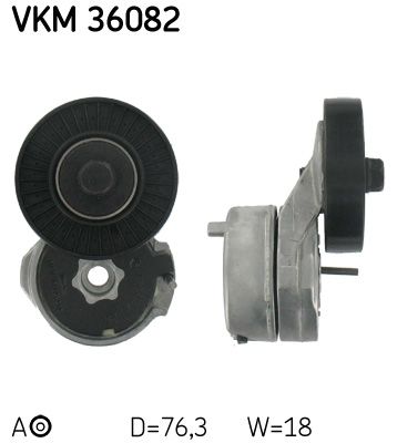 Siksnas spriegotājs, Ķīļsiksna SKF VKM 36082