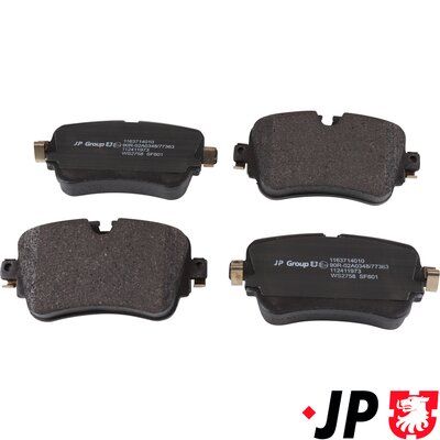 Bremžu uzliku kompl., Disku bremzes JP GROUP 1163714010