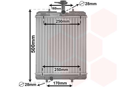 Radiators, Motora dzesēšanas sistēma VAN WEZEL 53002360